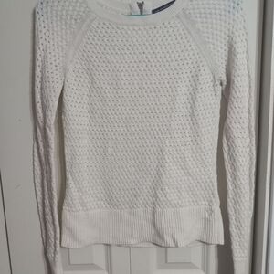 American Eagle Outfitters White Crew Neck Sweater
